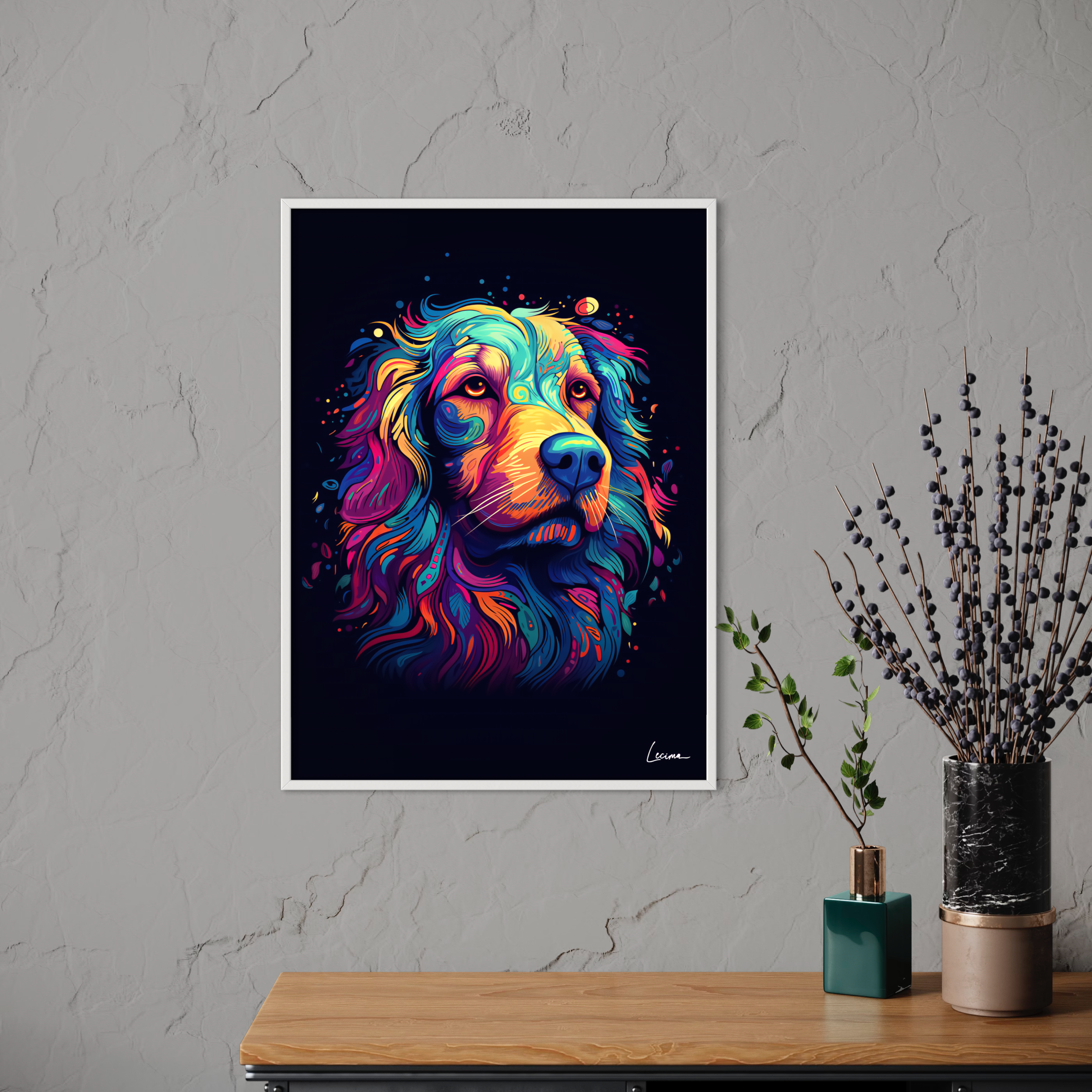 Affiche décoration murale chien - Poster enfant animaux