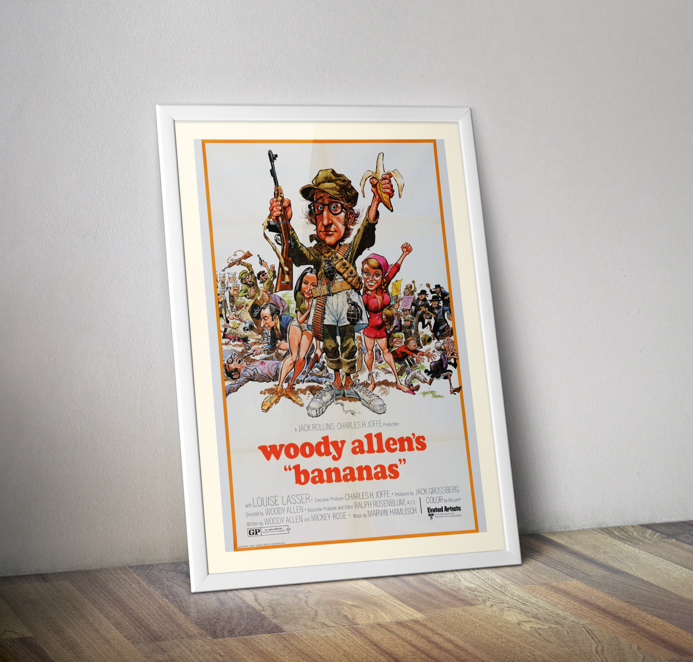 Affiche cinéma Bananas Woody Allens 1971