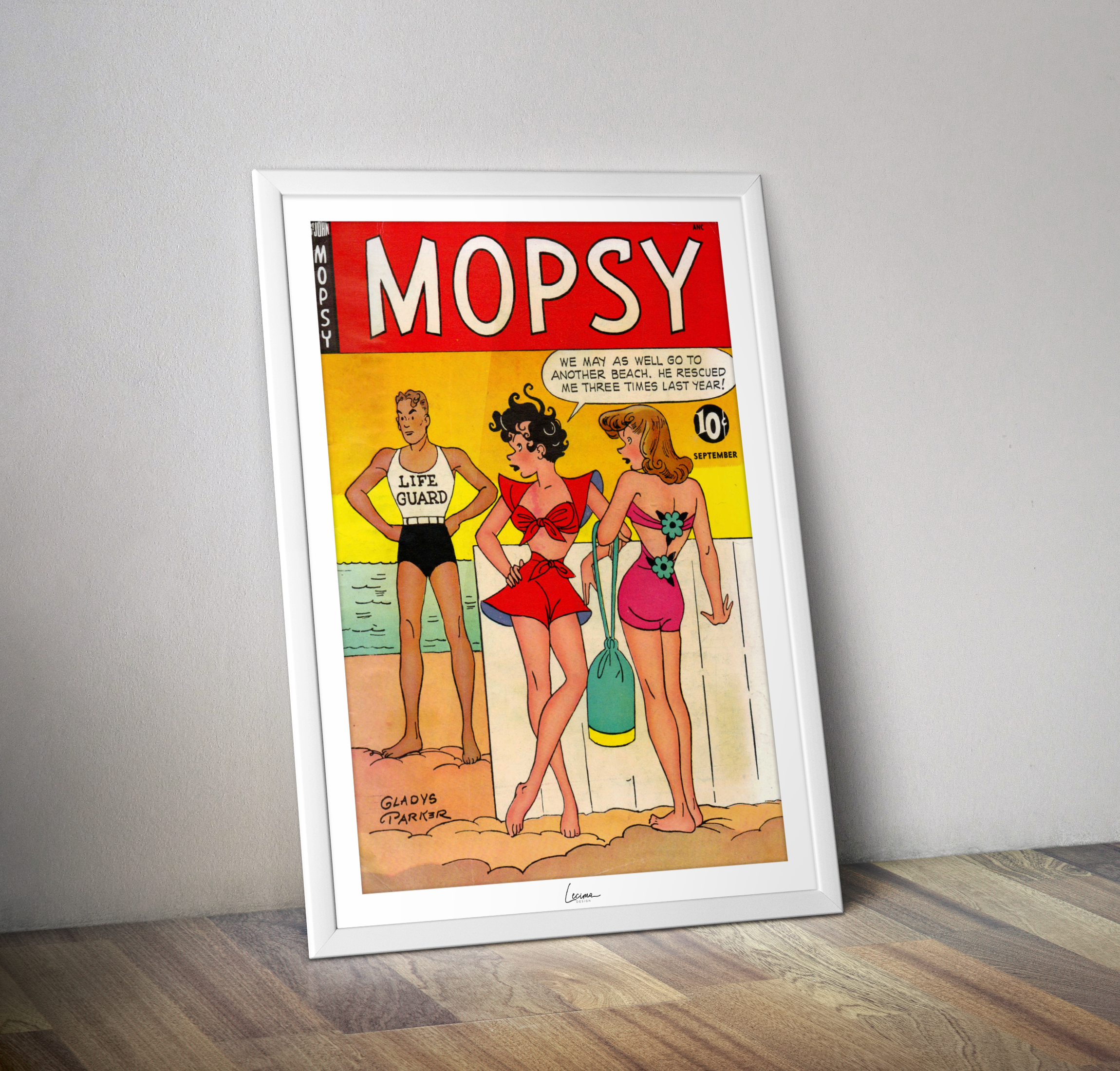 Poster MOPSY comics - Affiche couverture vintage Comics