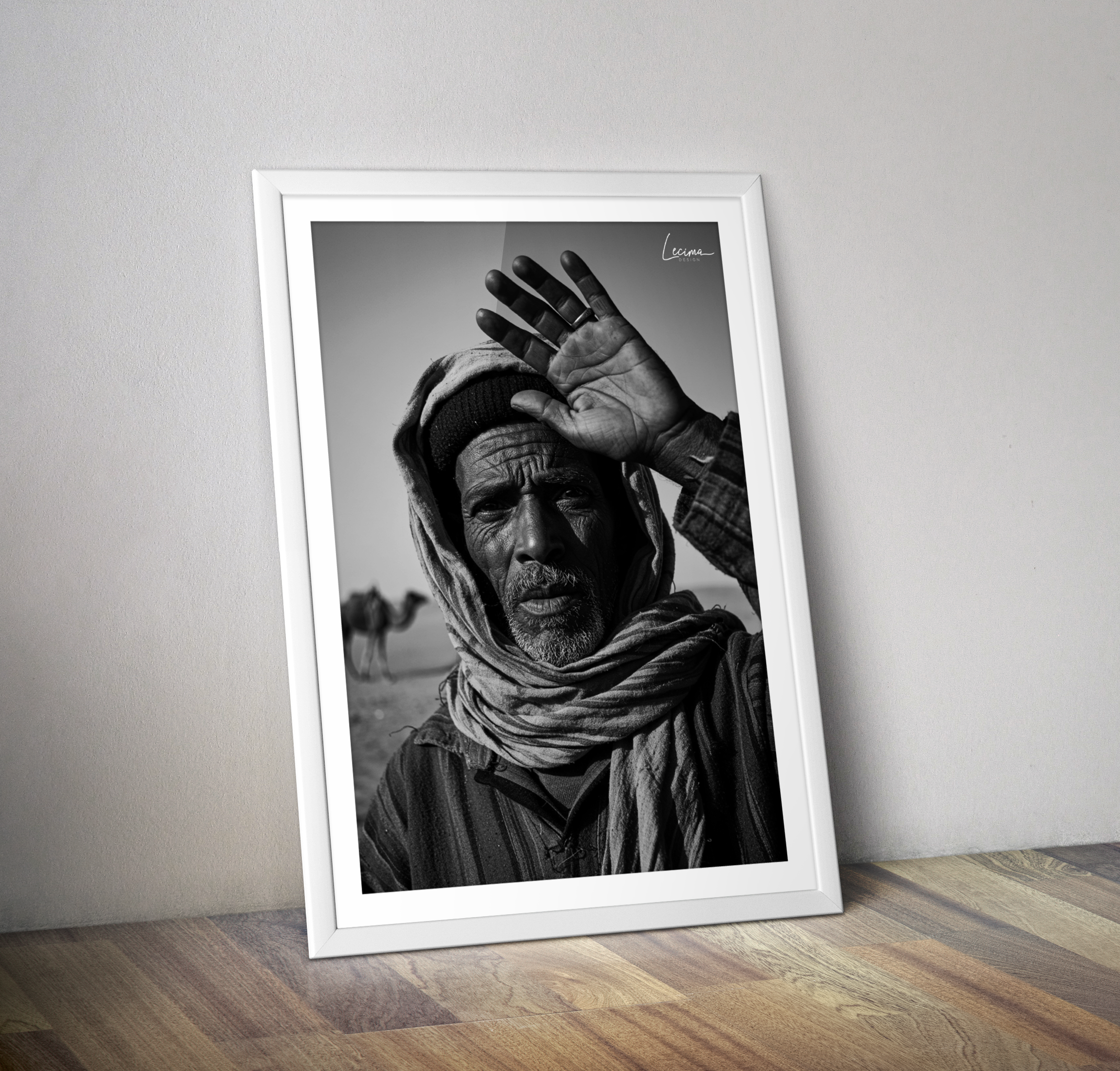 Affiche bédouin dans le désert Maroc - Poster orient