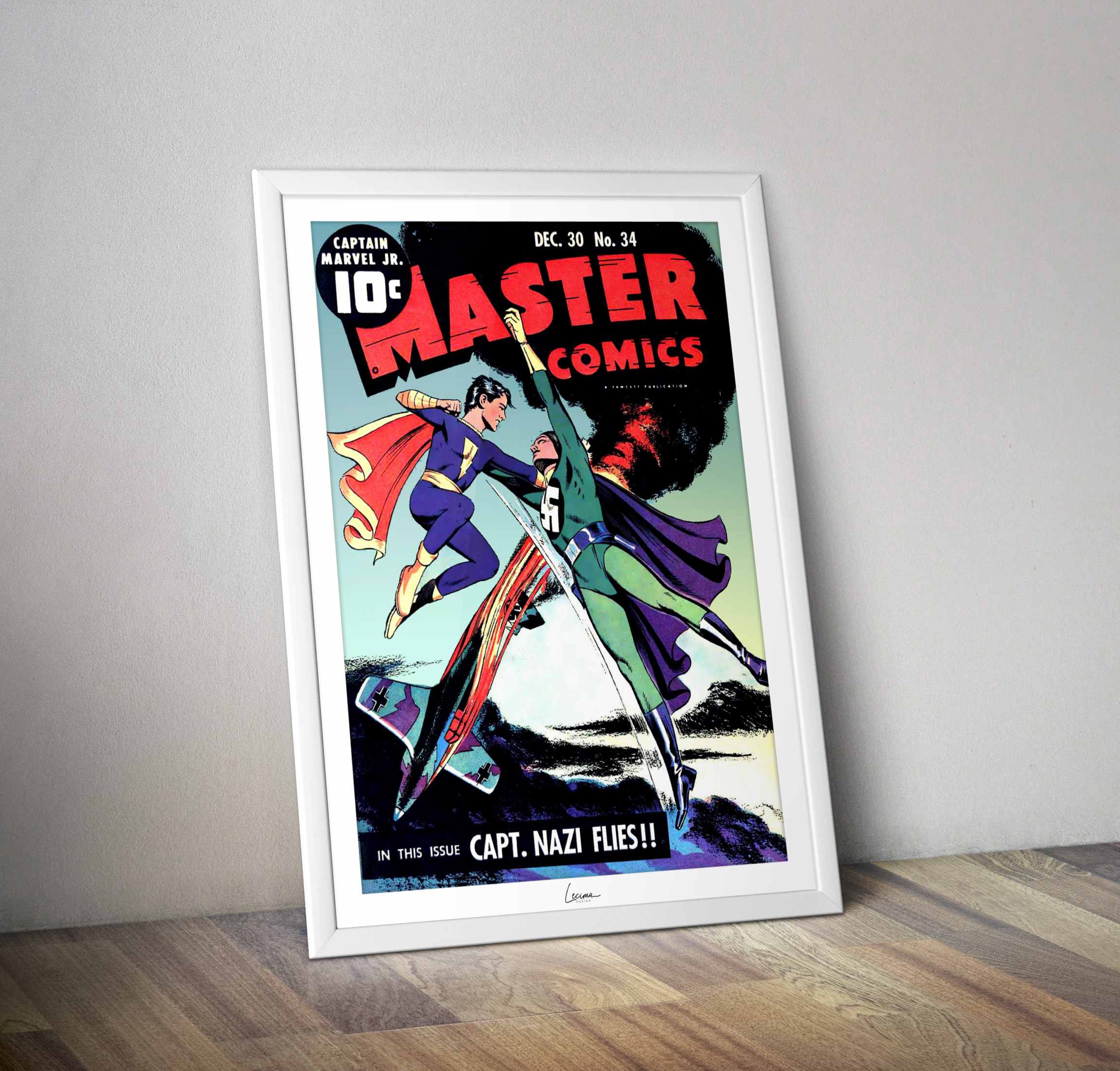 Poster MASTER comics 1942 - Affiche vintage Comics