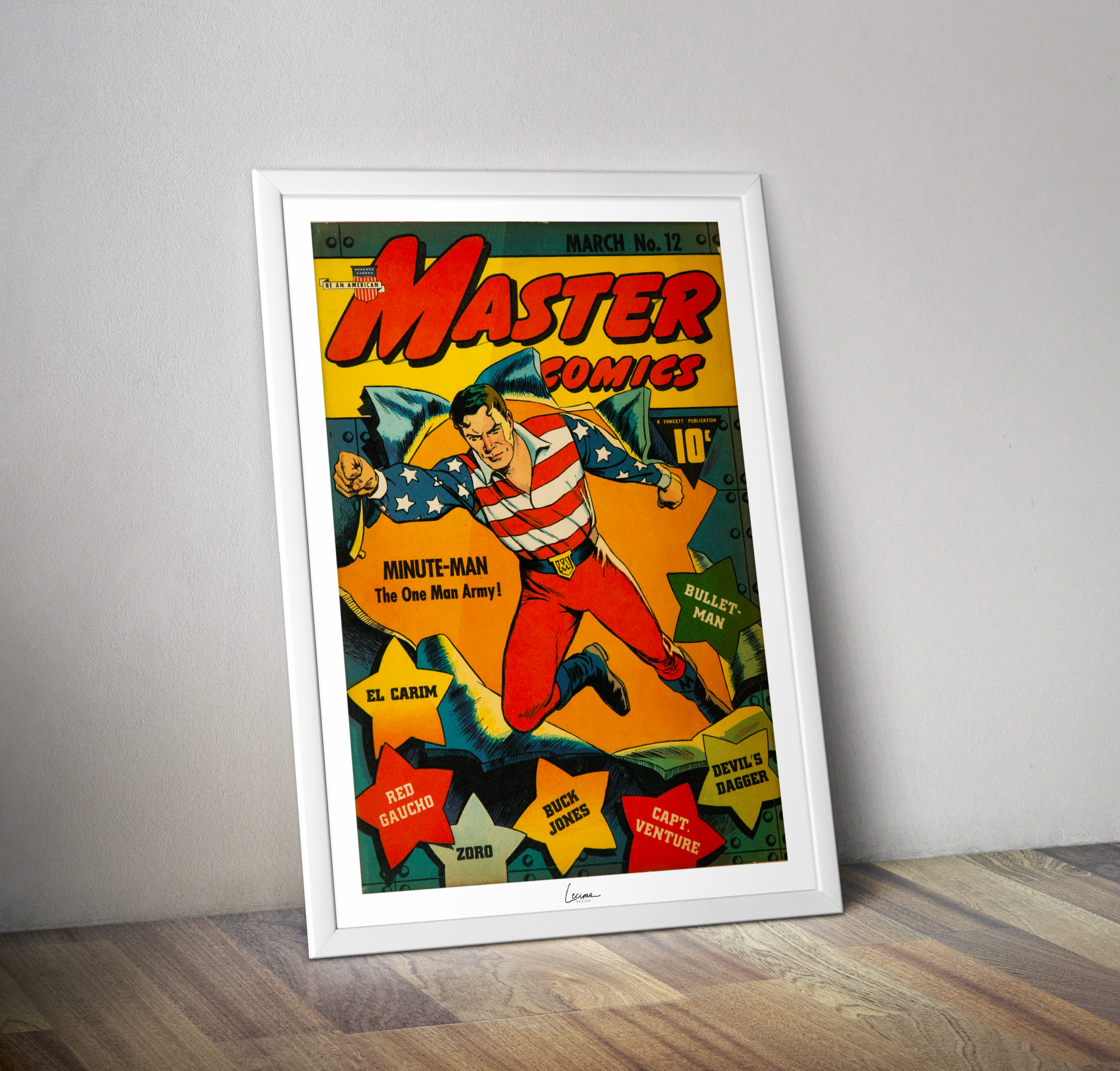 Poster comics Master numéro 12- Affiche vintage Comics