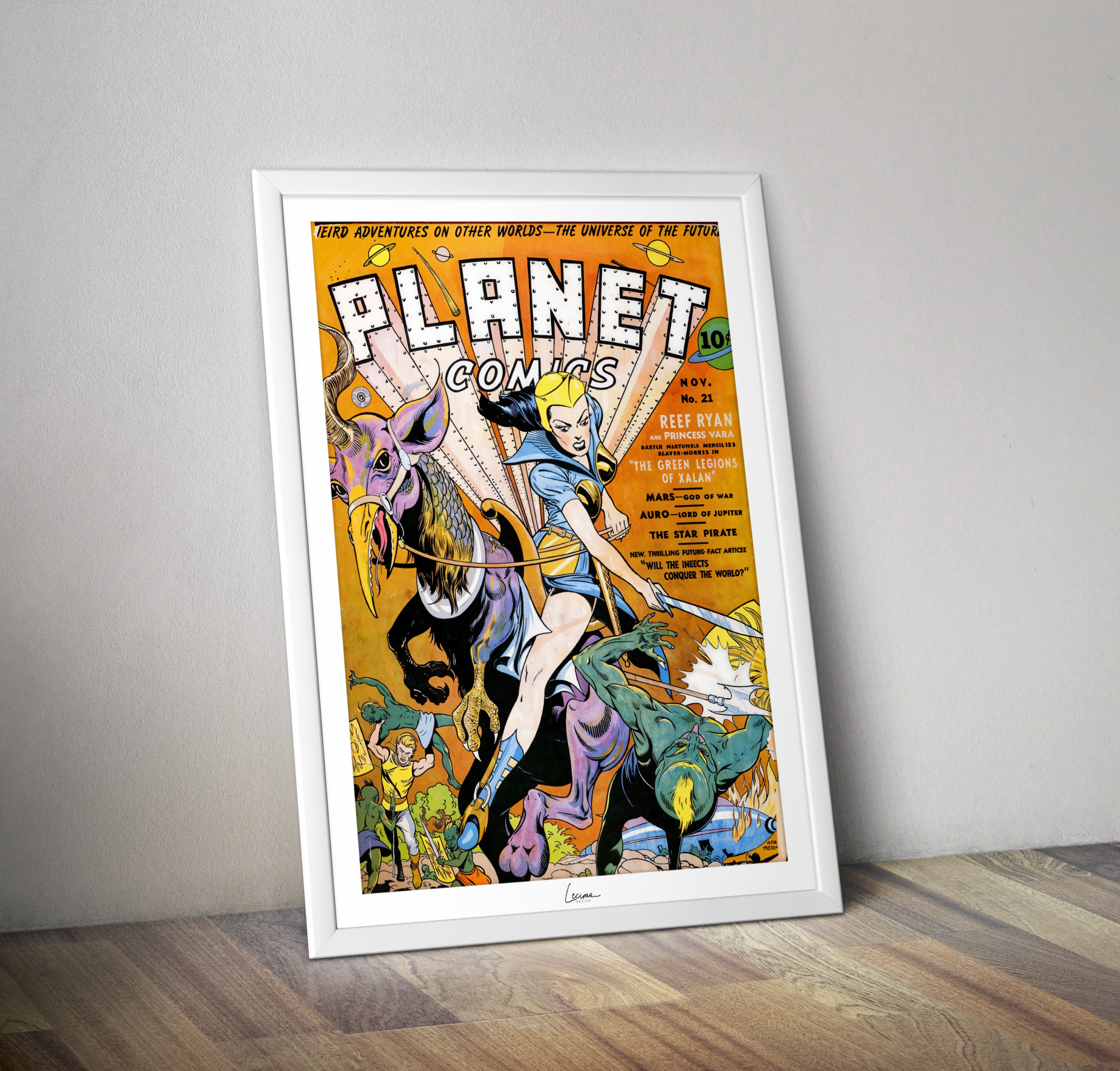 Poster Planet comics volume 6 - Affiche couverture vintage
