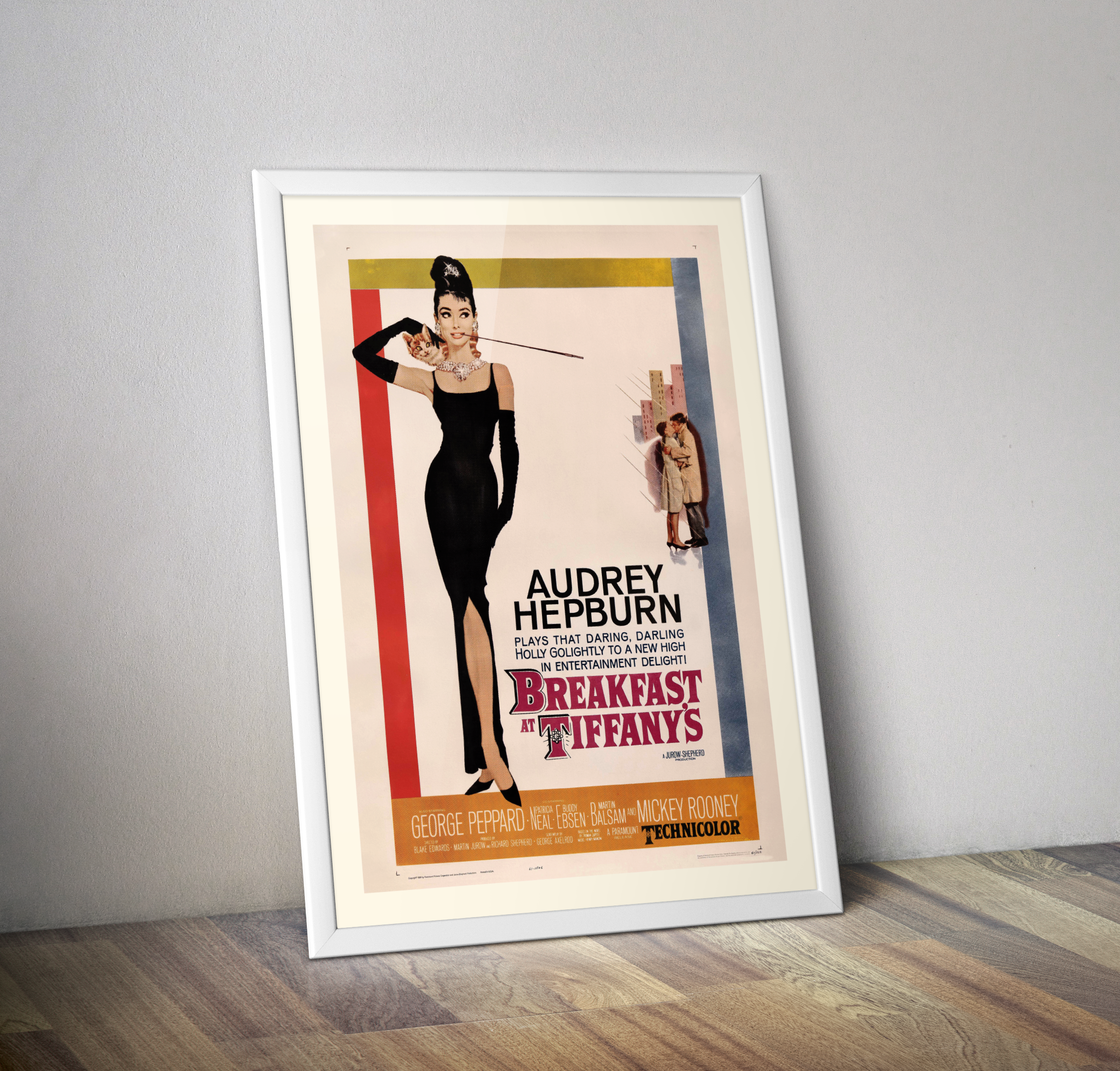 Affiche cinéma Petit déjeuner chez Tiffany 1961