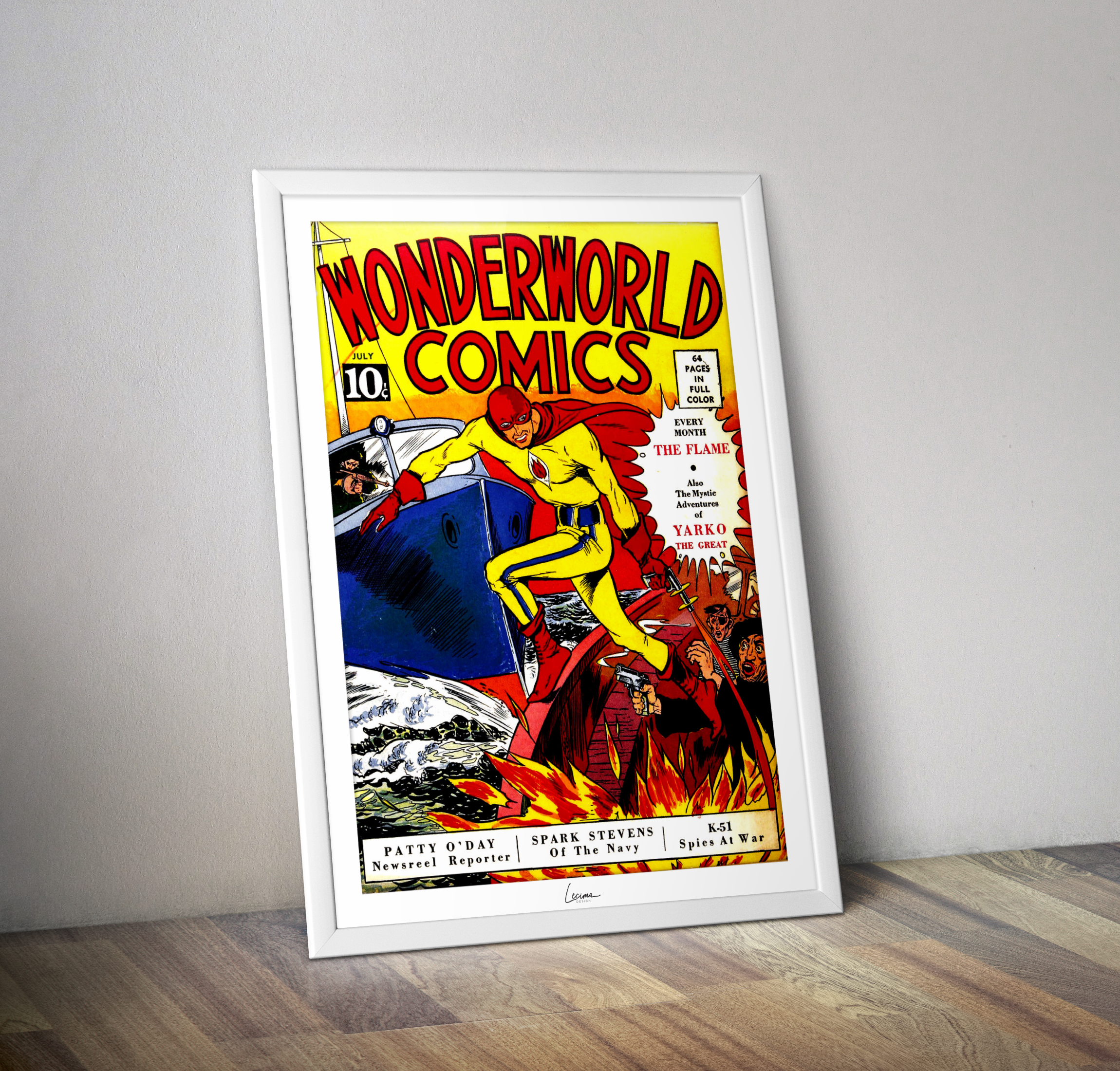 Affiche couverture Wonderworld Comics - Poster cover Comics