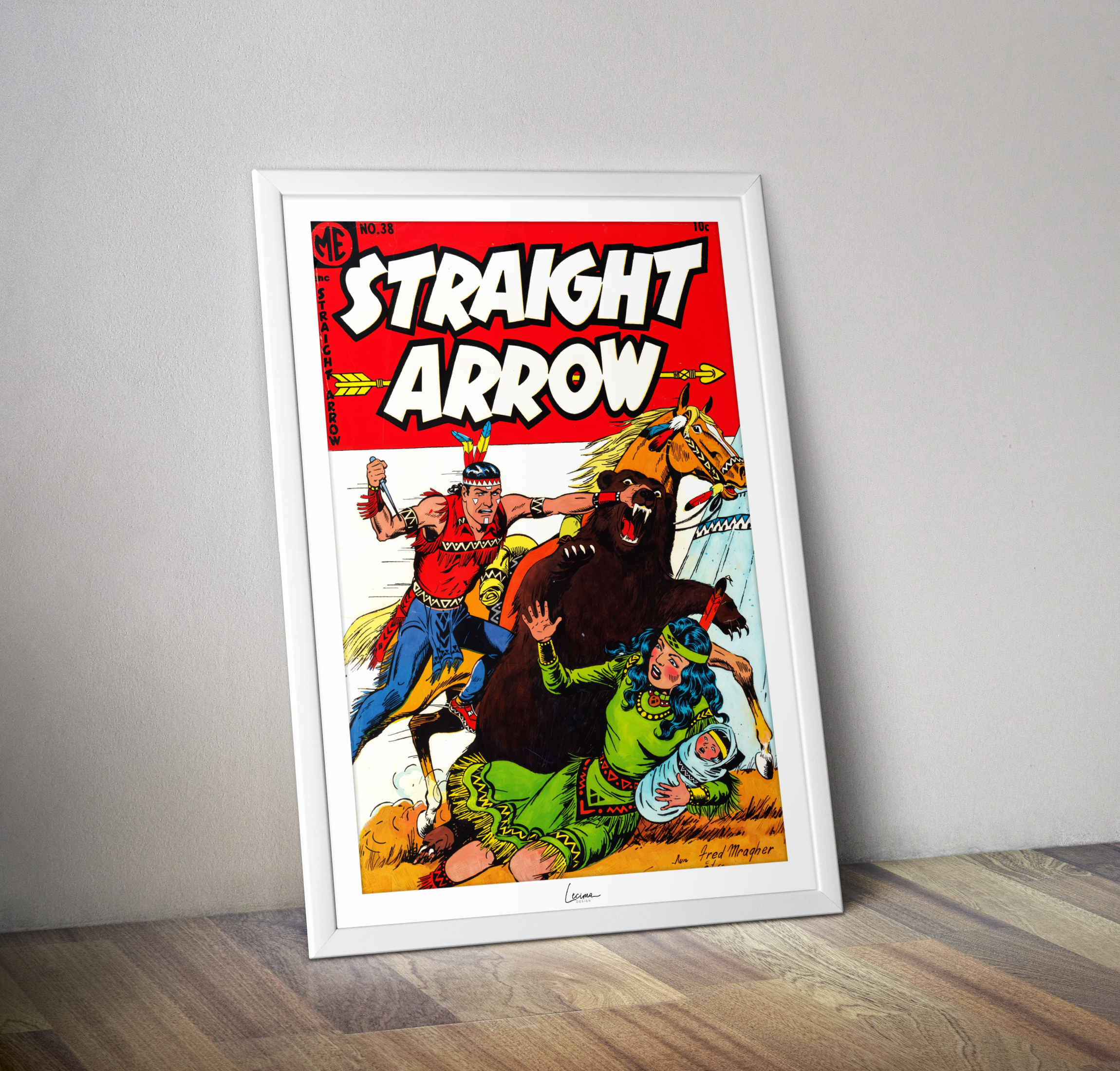 Poster STRAIGHT Arrow comics - Affiche couverture vintage Comics
