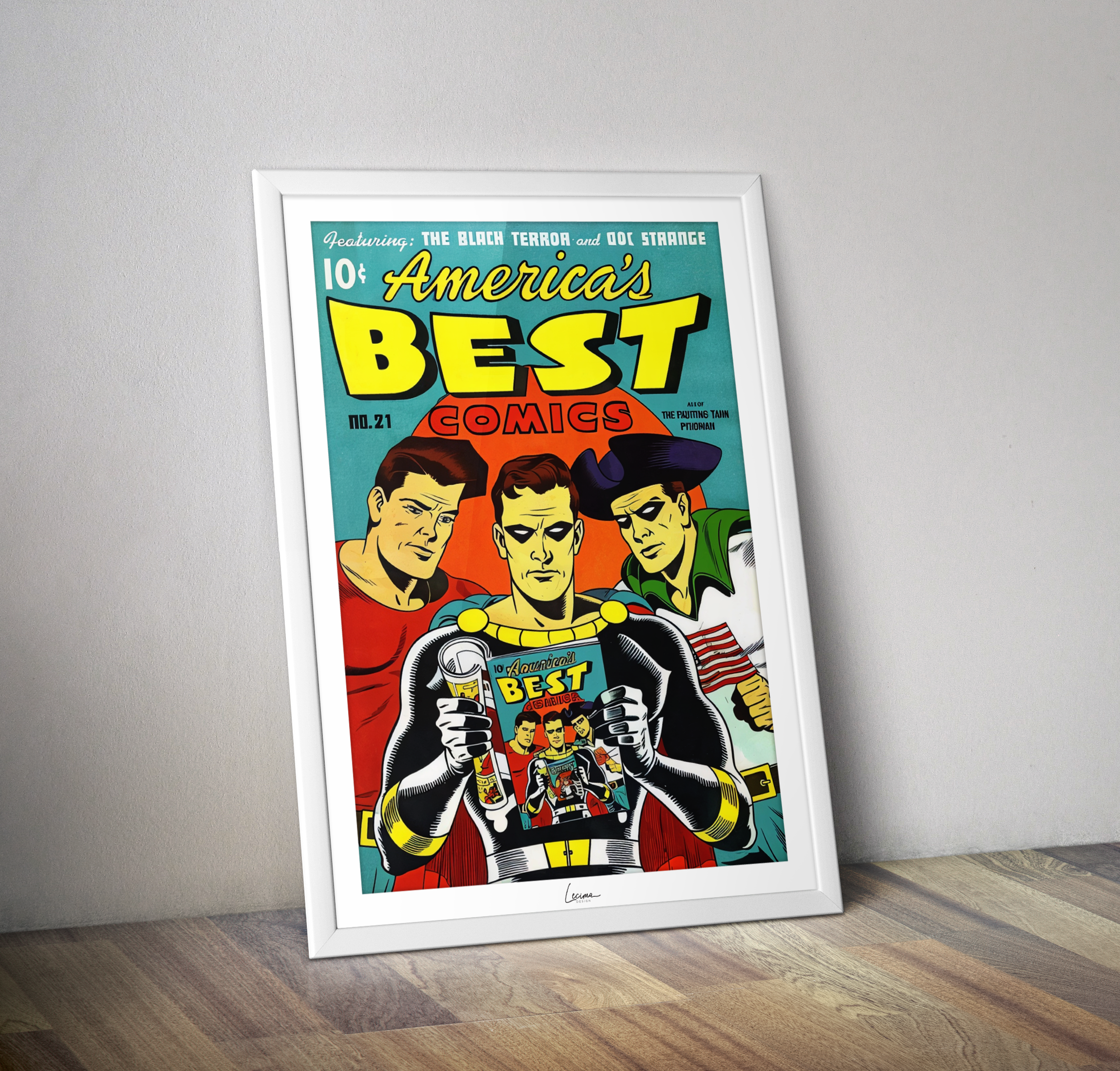 Poster America's BEST comics - Affiche vintage couverture numéro 21