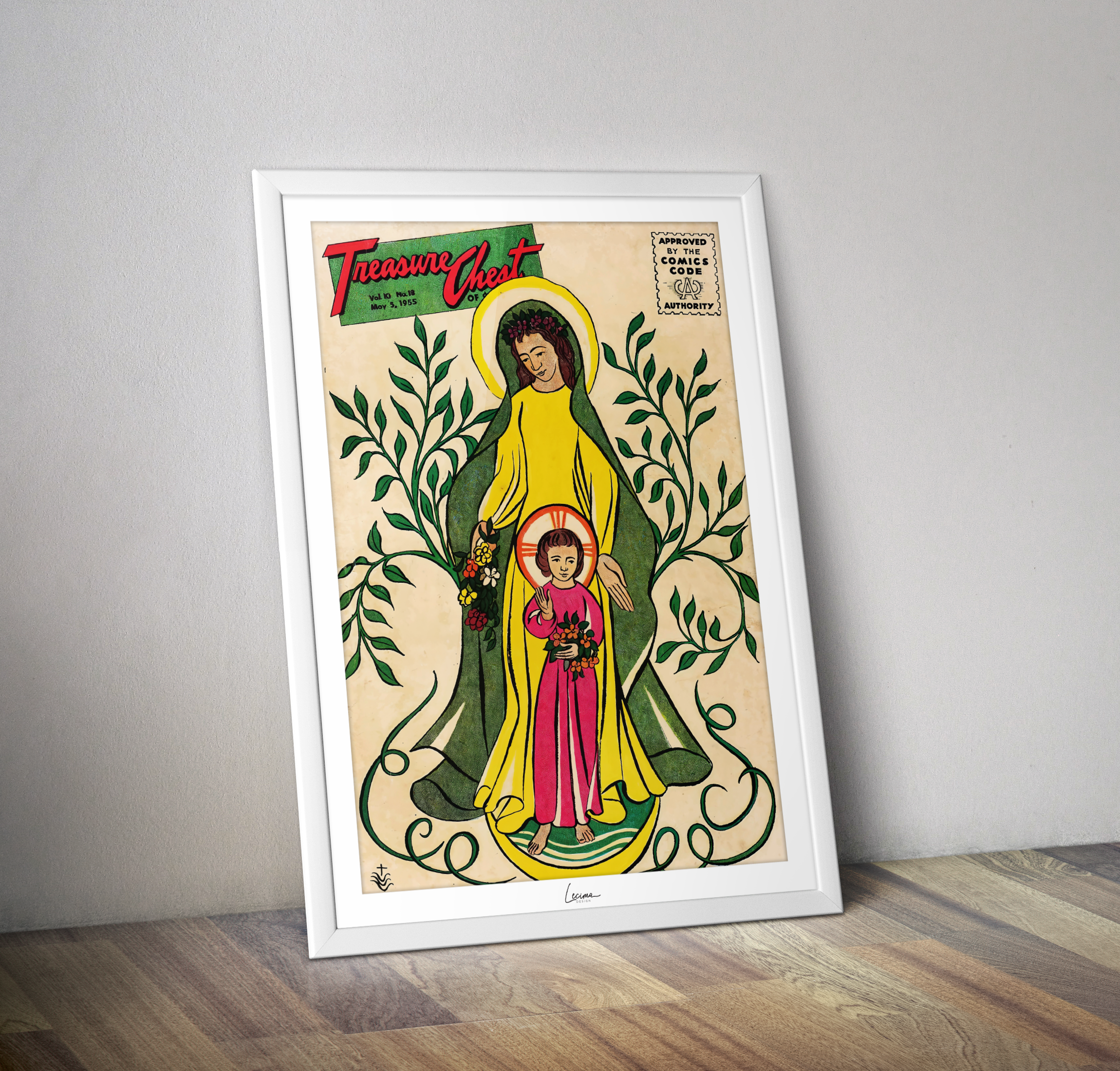 Poster Treasure Chest of Fun comics - Affiche vintage Comics