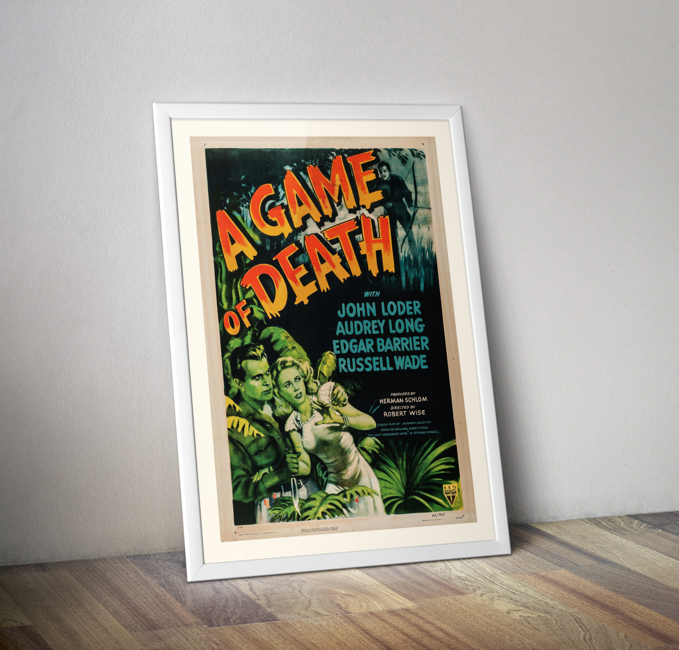 Affiche film A game of Death de 1945 - Poster vintage