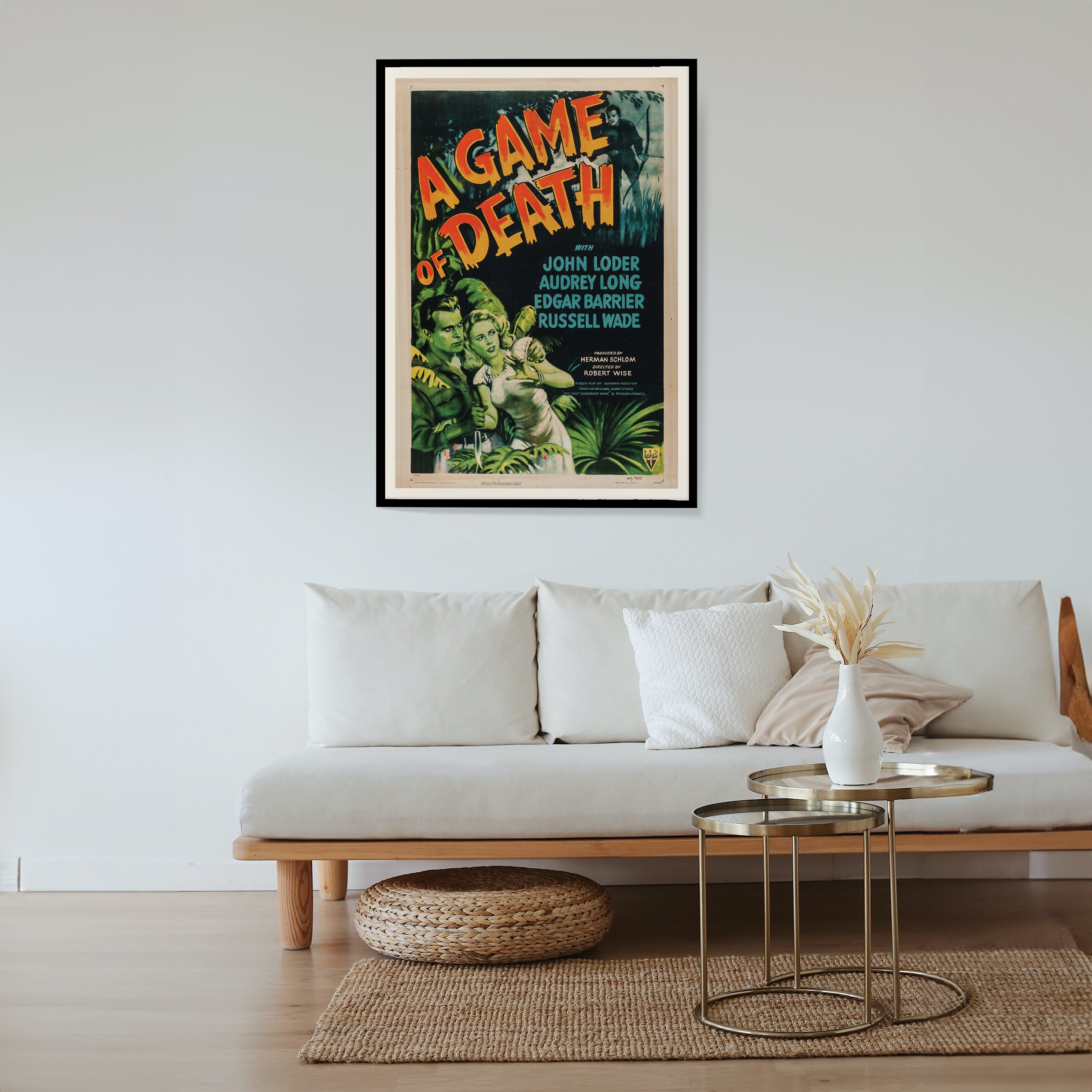 Affiche film A game of Death de 1945 - Poster vintage