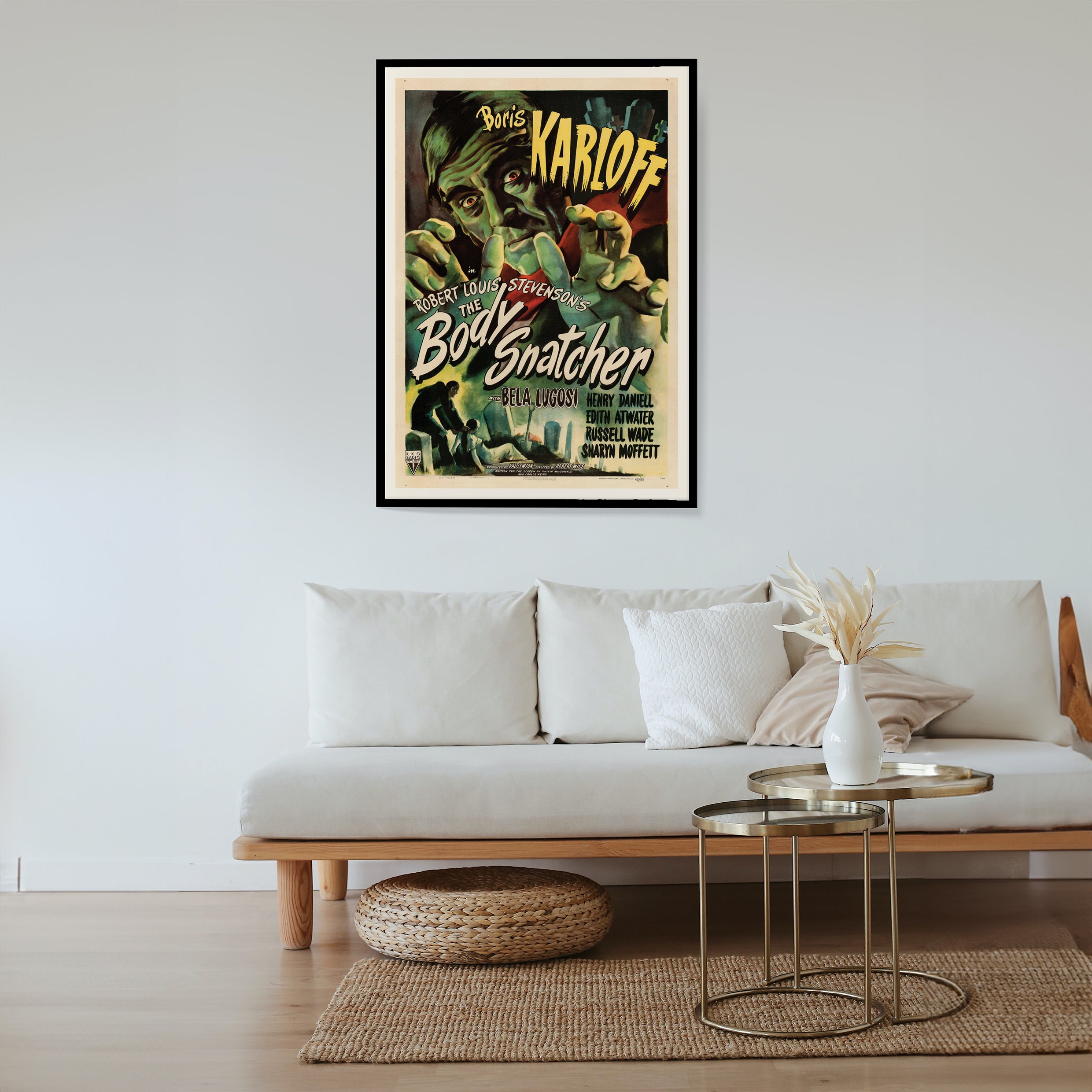Affiche cinéma The body Snatcher Boris Karloff de 1945