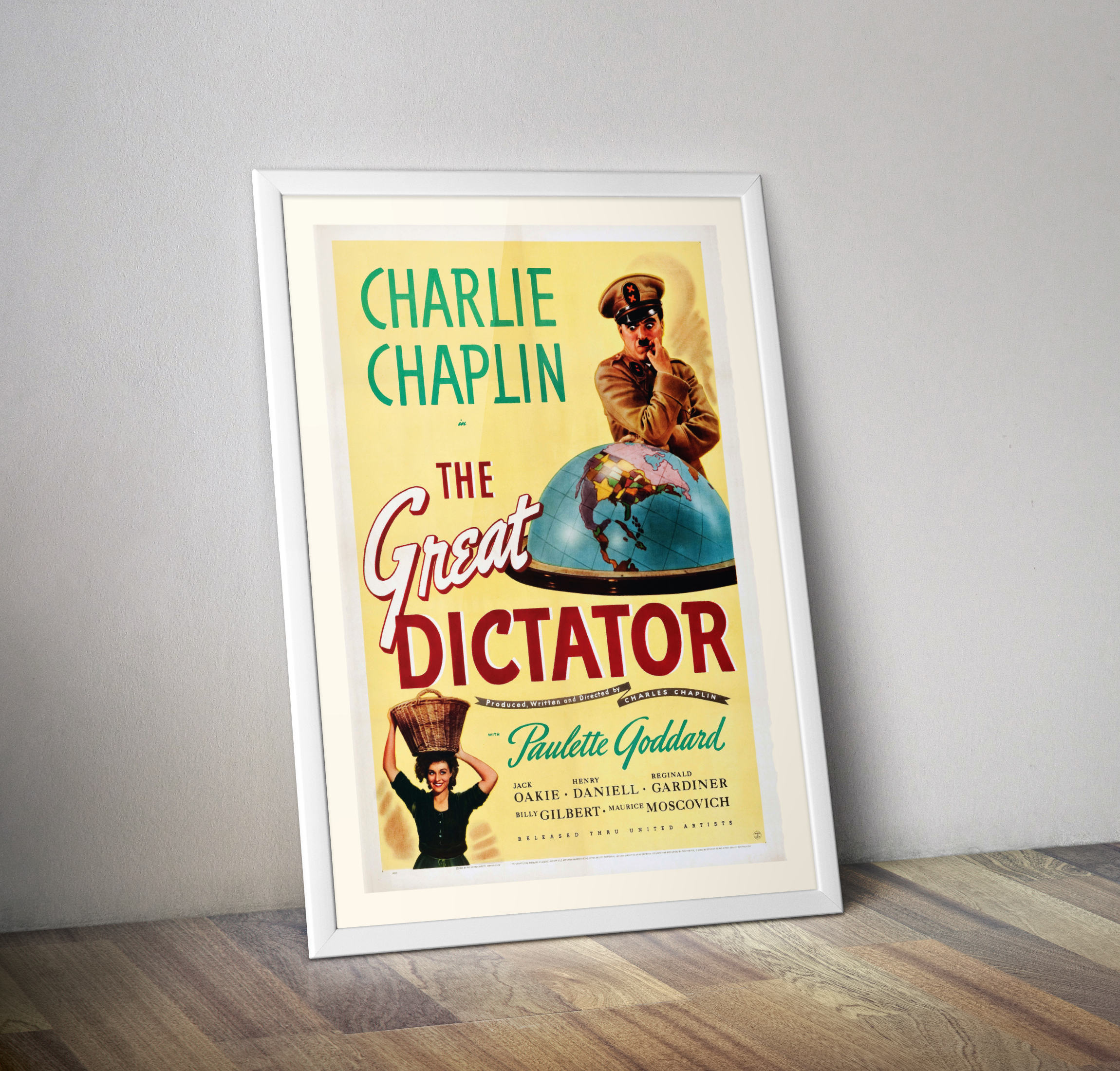 Affiche The great Dictator de 1940 Charlie Chapin