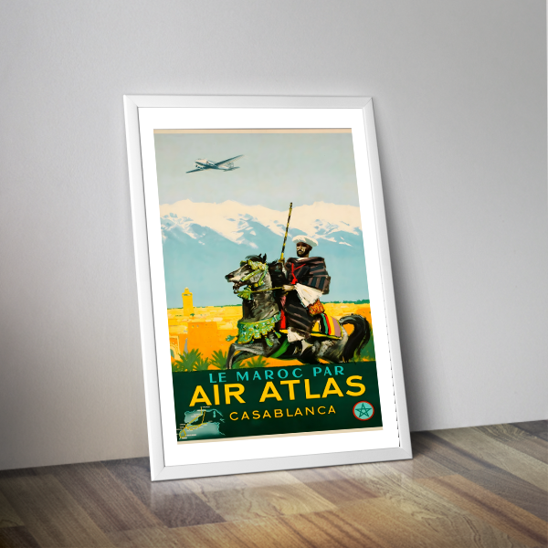 Affiche voyage Air Atlas Casablanca Maroc