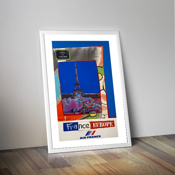 Affiche voyage AIR FRANCE Europe