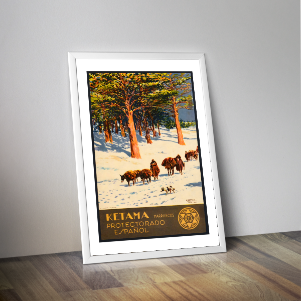 Affiche voyage Ketama Protectorado Espanol 1940