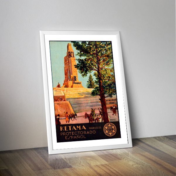 Affiche voyage KETANA Protectorat Espagnol 1940