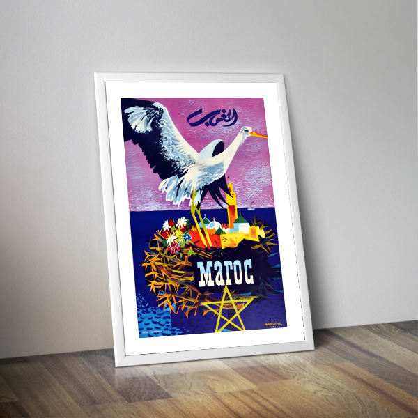 Affiche Maroc Henri Delval 1956 - Poster Édition Édita Casablanca