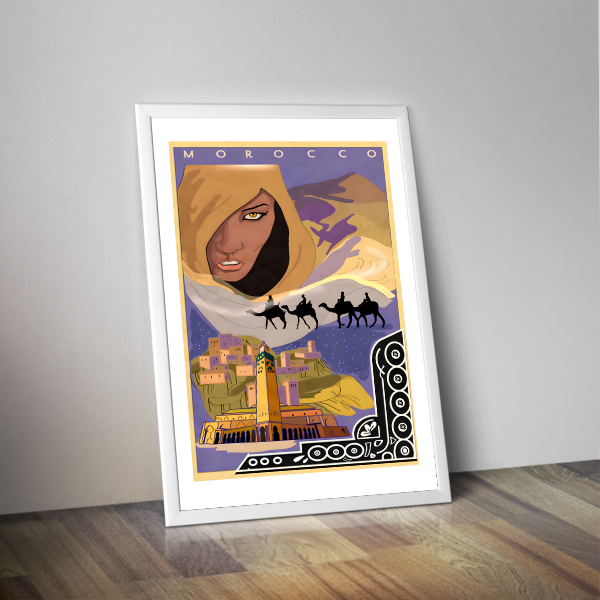 Affiche Maroc travel poster