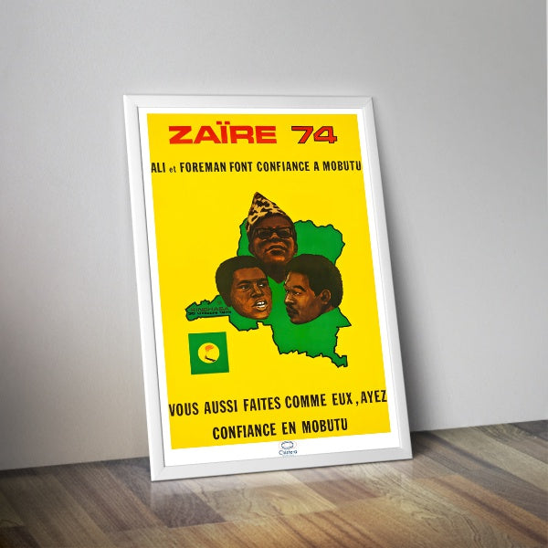 Affiche combat Ali contre Forman au Zaire