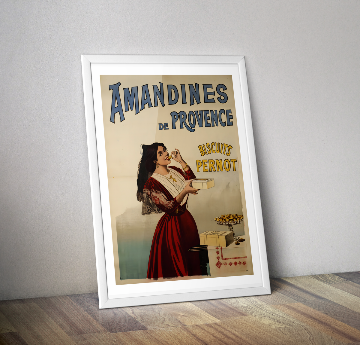 Affiche décoration Biscuits Pernot Amandines de Provence