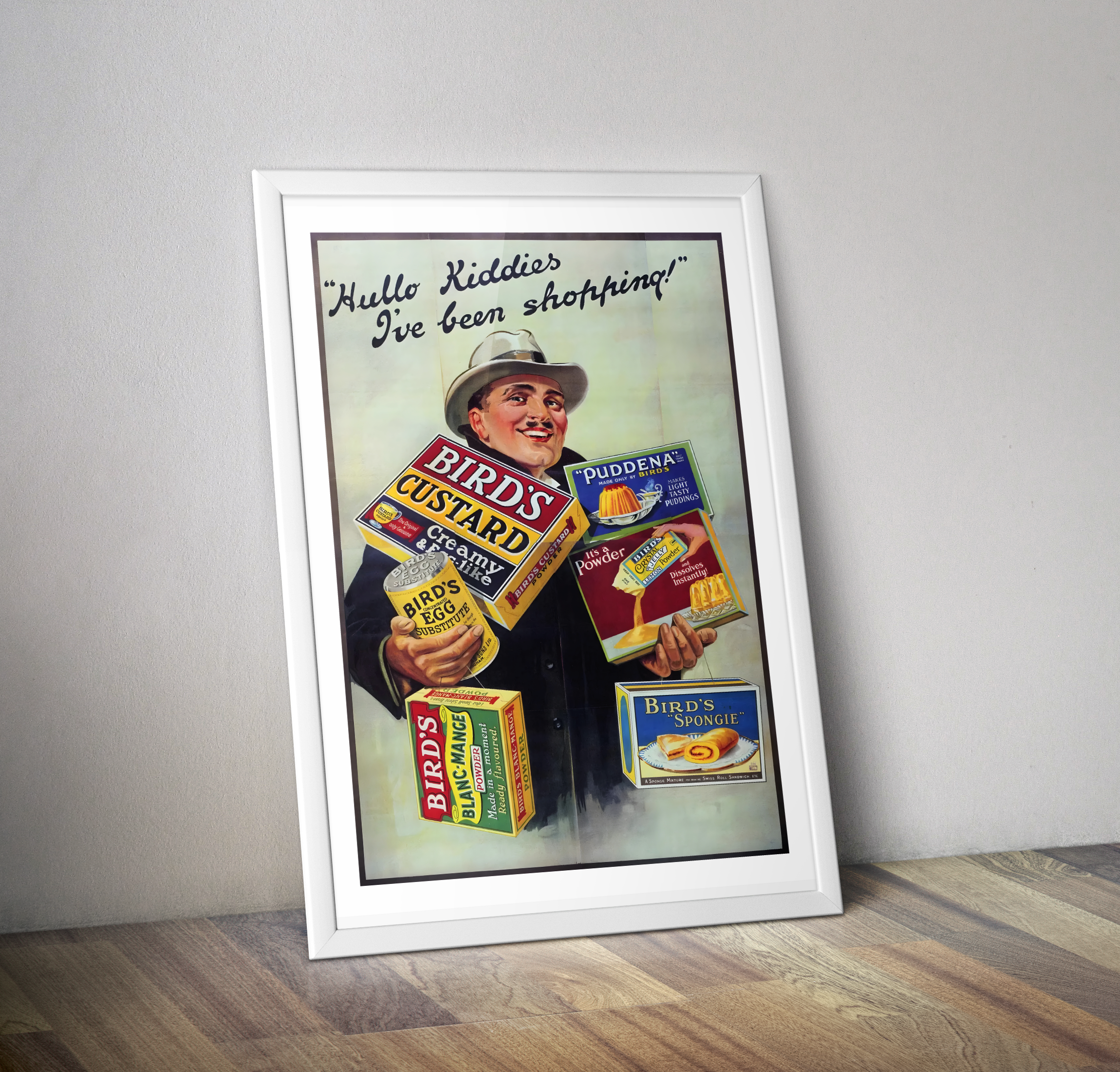 Affiche vintage BIRD'S Custard