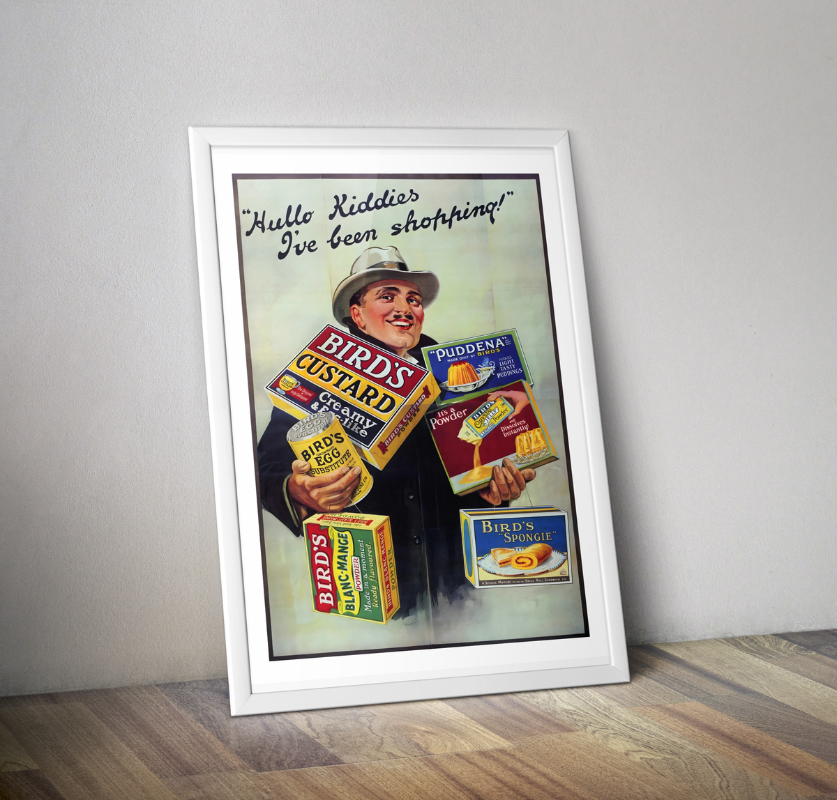 Affiche vintage BIRD'S Custard