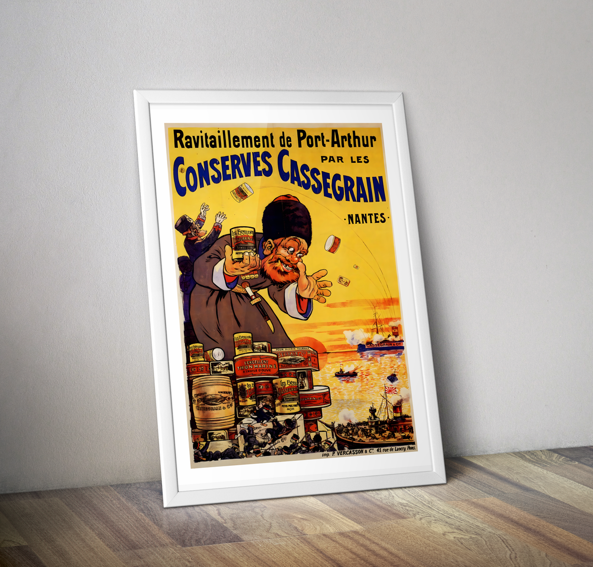 Affiche vintage Conserves Cassegrain Port Arthur - Poster vintage