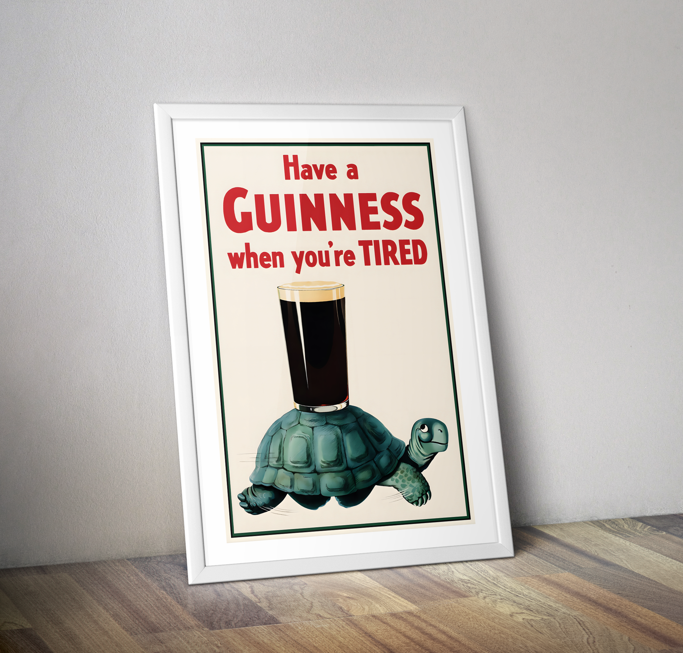 Affiche vintage bière GUINESS - Poster vintage alcool