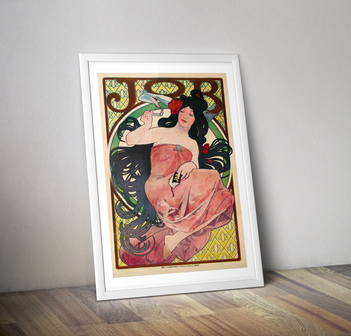 Affiche vintage Job Alfons Mucha