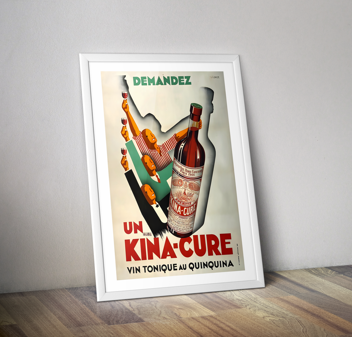 Affiche vintage Kina tonique au Quinquina - Poster retro alcool