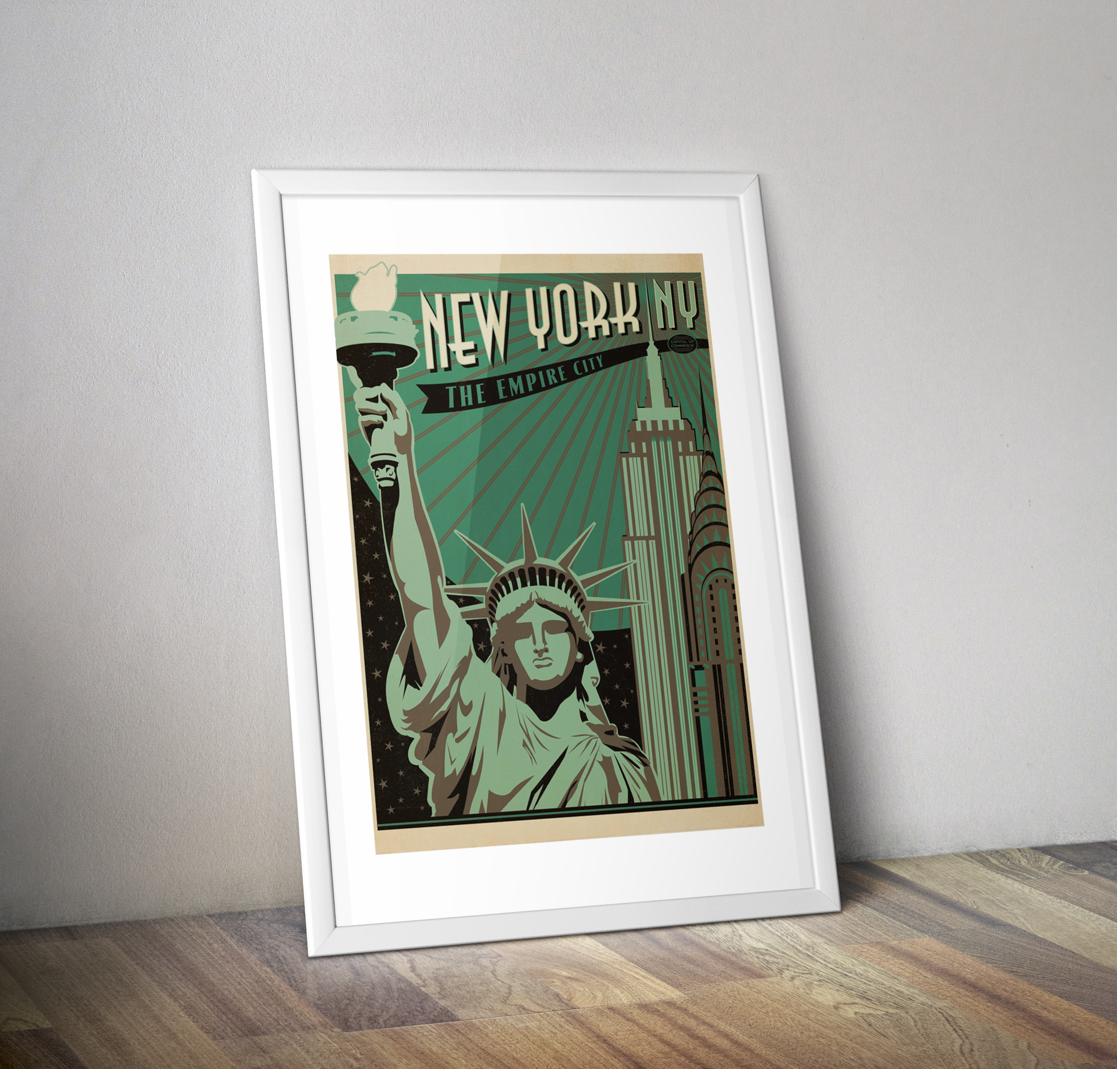 Affiche voyage New York The empire city