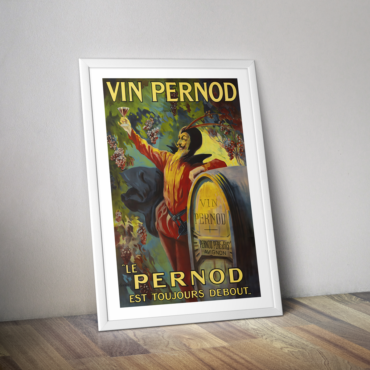 Affiche vintage Vin PERNOD Avignon - Poster vintage alcool apéritif ...