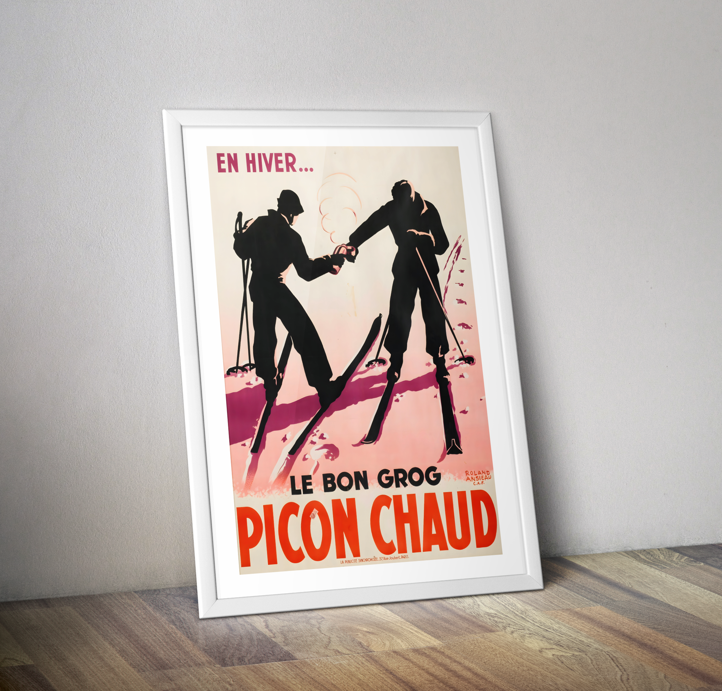 Affiche vintage PICON chaud - Poster vintage alcool