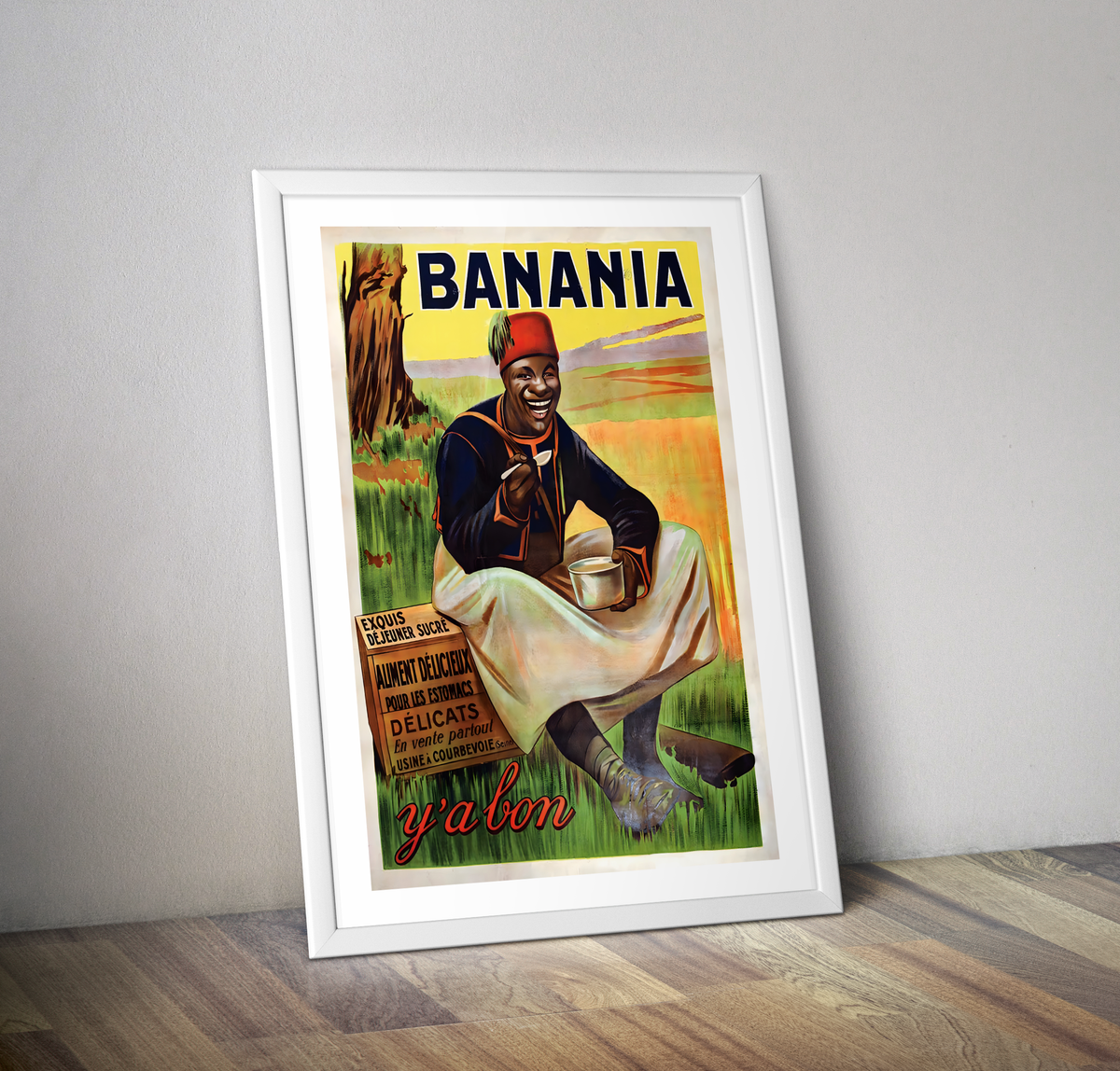 Affiche publicite BANANIA