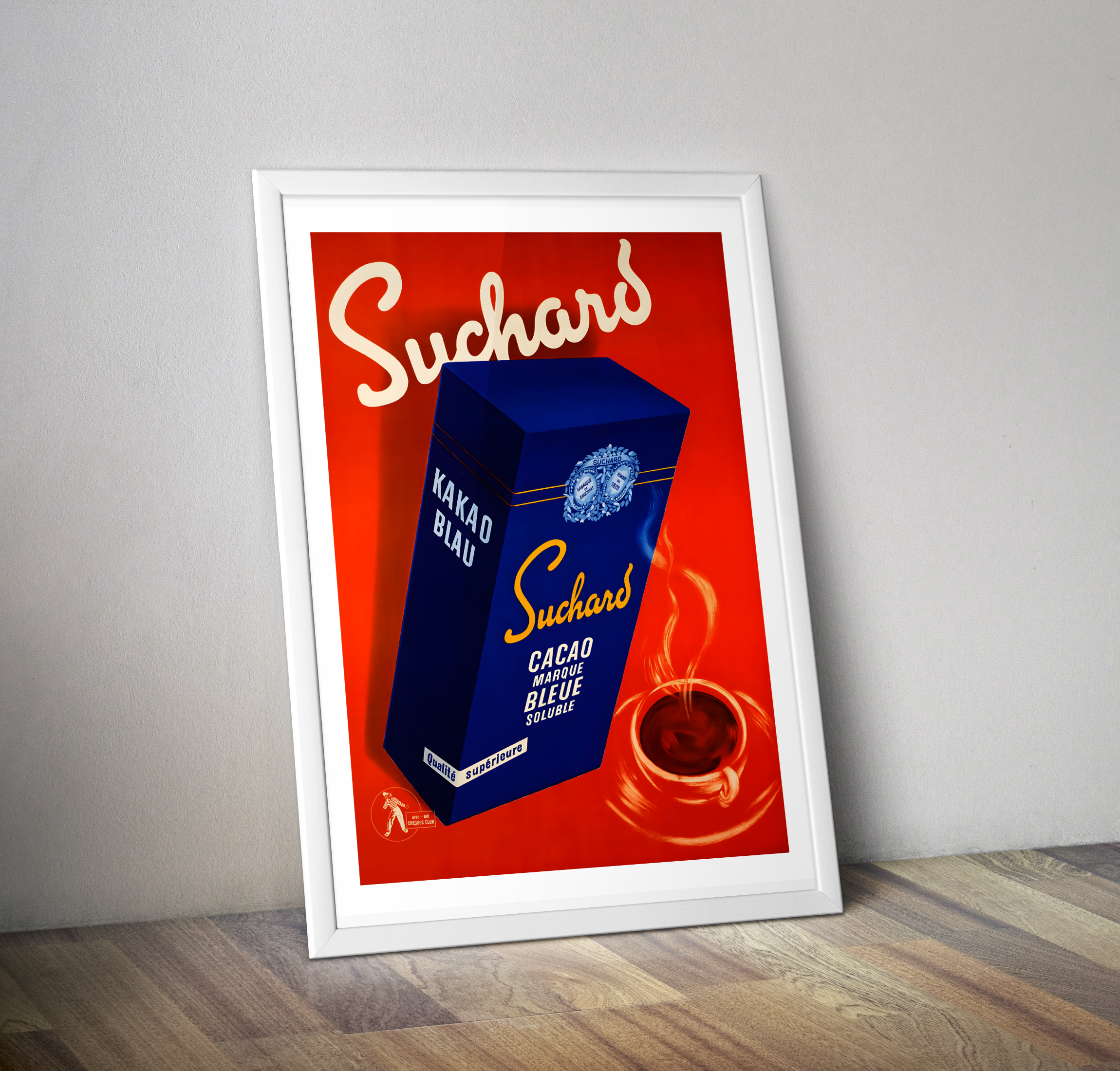 Affiche vintage pub cacao Suchard poster vintage publicité chocolat