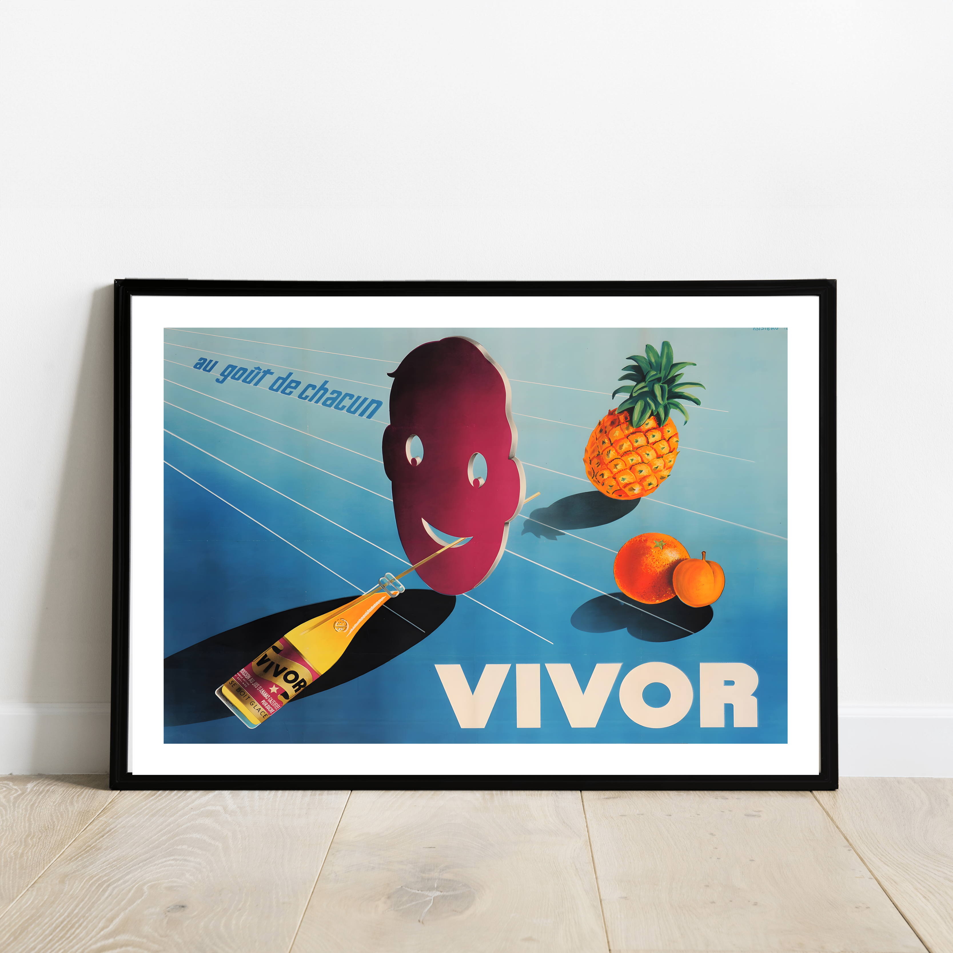 Affiche boisson VIVOR Ansieau 1950