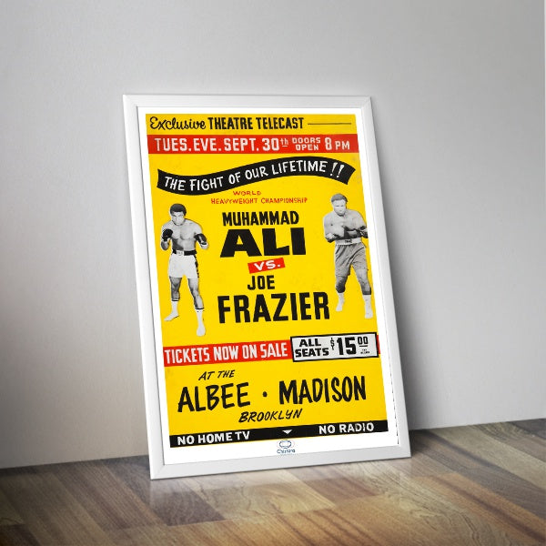 Affiche combat Muhamed Ali VS Joe Frazier