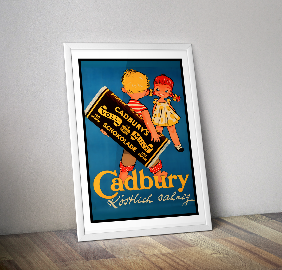 Affiche Cadbury Chocolat vintage Poster 1950