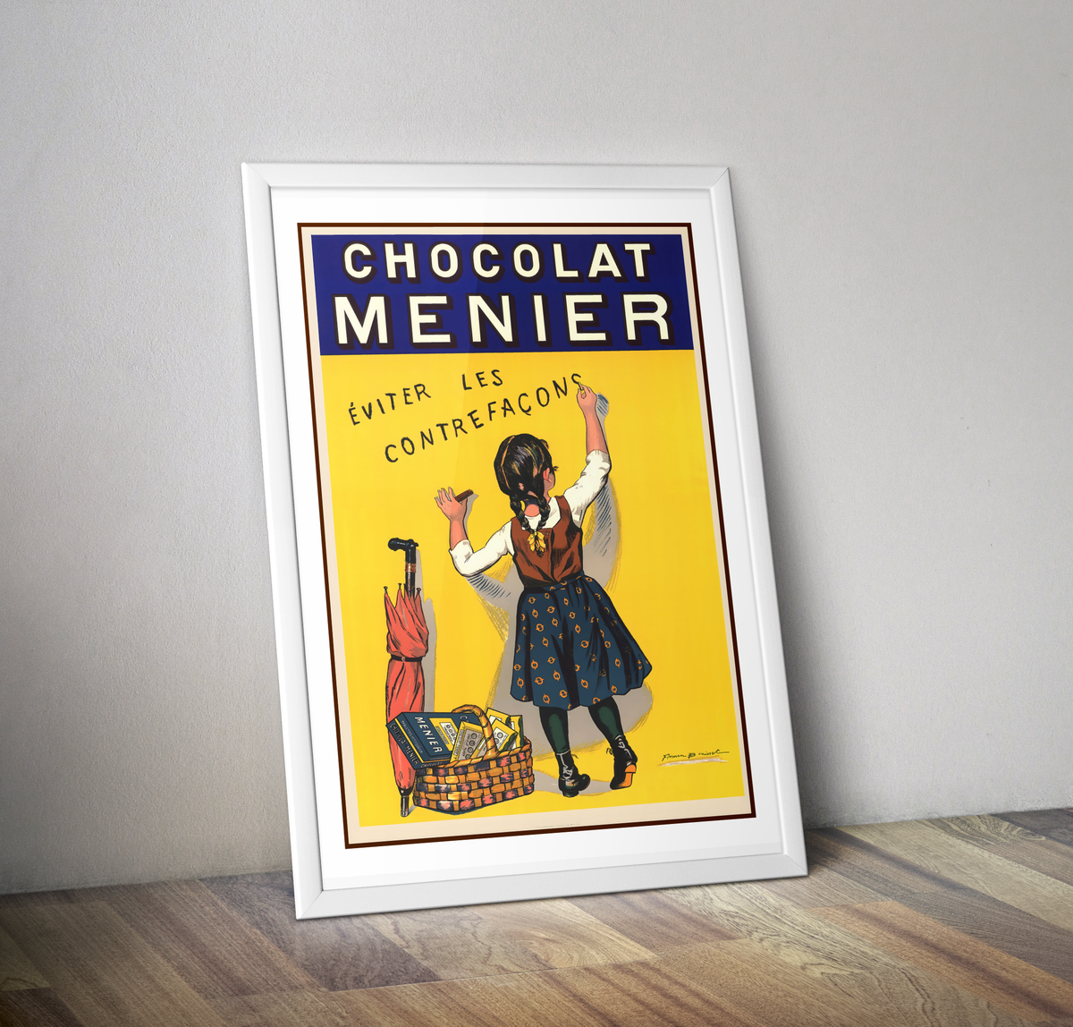 Affiche vintage Chocolat Menier - Poster vintage pub chocolat