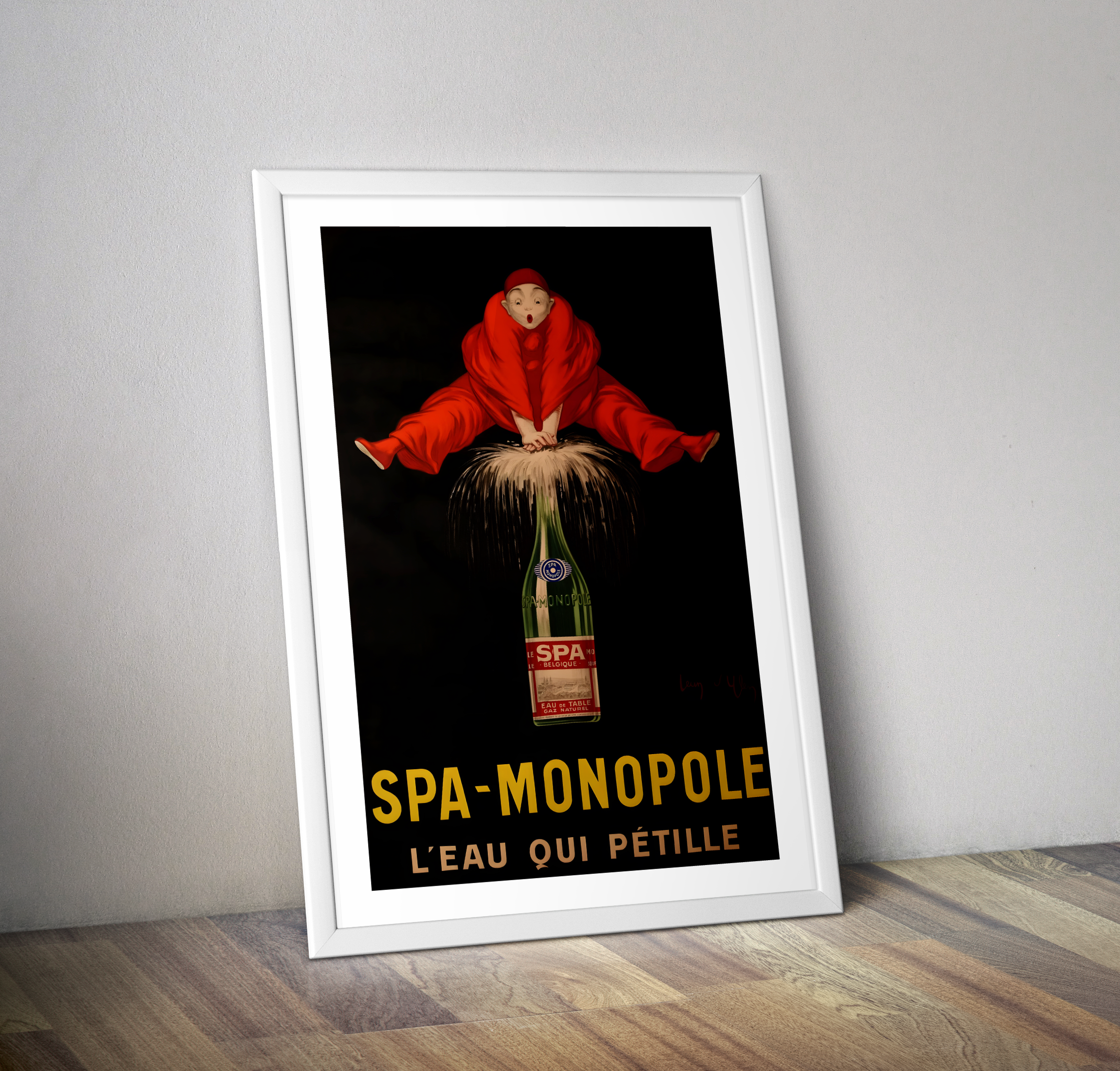 Affiche vintage SPA-MONOPOLE l'eau qui pétille